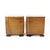 Vintage Art Deco Bedside Tables in Walnut Veneer, Czechoslovakia, 1930s, Set of 2 For Sale - Image 18 of 18