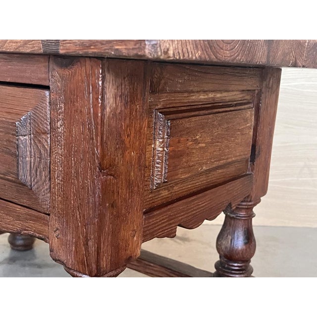 Late 19th Century Rustic Pyrenees Mountains Side Table, 1890s For Sale - Image 15 of 17