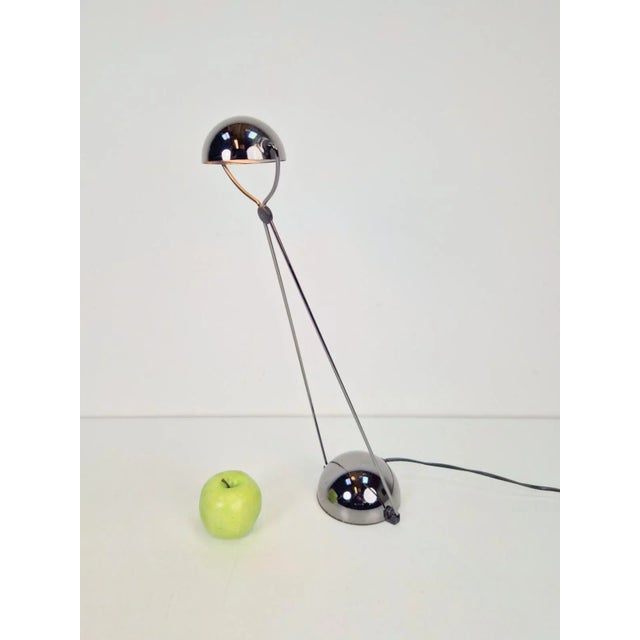 1980s Vintage Silver Meridiana Desk Lamp by Paolo Piva for Stefano Cevoli, 1980s For Sale - Image 5 of 8