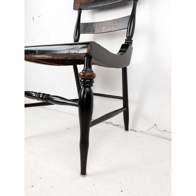 Late 19th Century Hitchcock Style Chair With Cane Seat For Sale - Image 11 of 15