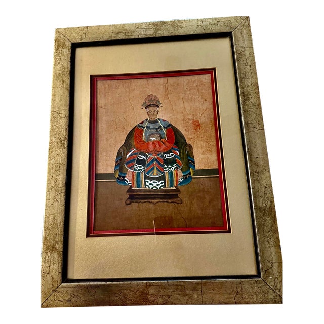 Chinese Ancestral Portrait Painting For Sale