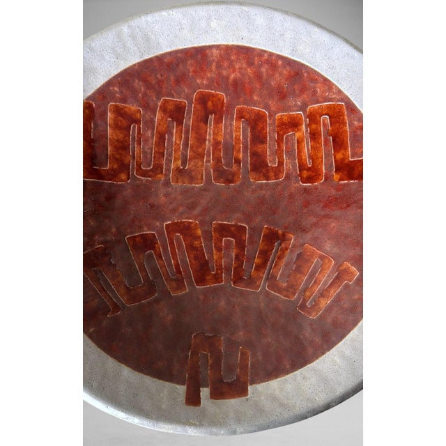 Brutalist Style French Porcelain Stoneware Centerpiece For Sale - Image 11 of 18