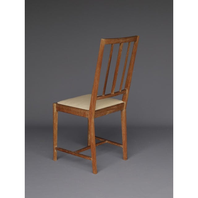 English Arts & Crafts Oak Side Chair. 1930s For Sale - Image 12 of 14