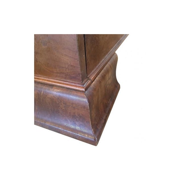 Henredon Charles X Burl Wood King Sleigh Bed | Chairish