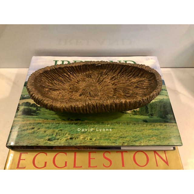 Metal 1950s Gold Brutalist Style Decorative Bowl For Sale - Image 7 of 8