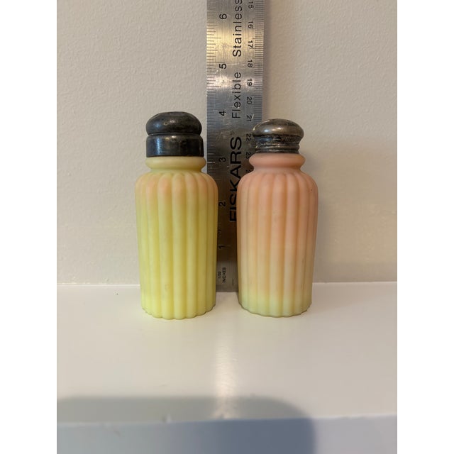 Late 19th Century Late 19th Century Mt. Washington Burmese Art Glass Salt & Pepper Shakers - A Pair For Sale - Image 5 of 12