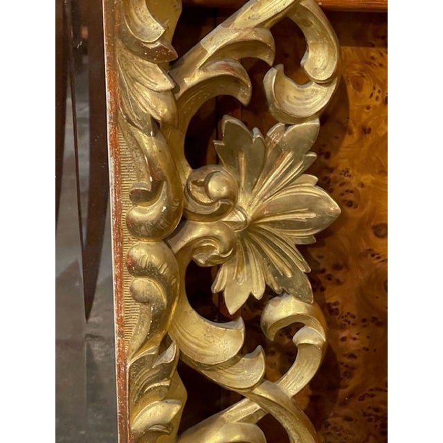 19th C. Italian Florentine Carved Giltwood Mirror For Sale - Image 10 of 12