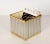 Mid-Century Italian Cubic Brass and Chromed Metal Newspaper Rack, 1970s For Sale - Image 15 of 18