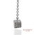Metal 18k 750 Solid White Gold Natural Diamond Box Drop Earrings, A Pair For Sale - Image 7 of 8