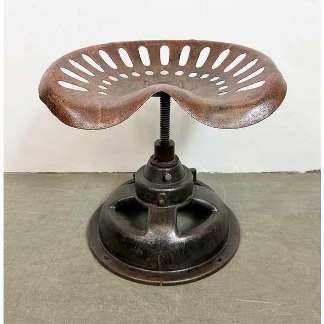 Vintage Industrial Swivel Chair, 1950s For Sale - Image 18 of 18