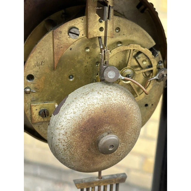 Victorian French Boulle Clock with Chimes on Bell For Sale - Image 3 of 12
