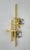 Metal Contemporary Brass Murano Glass Cubic Sconces, Italy - a Pair EU Wired For Sale - Image 7 of 13