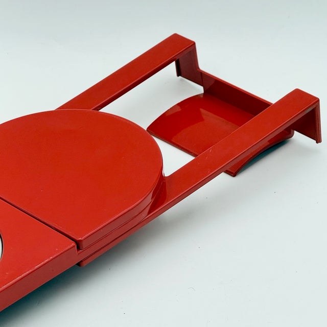 Red Wall Organizer with Mirror by Makio Hasuike for Gedy, Italy, 1970s For Sale - Image 15 of 18