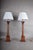 Neoclassical Wooden Fluted Column Table Lamps, 1960s, Set of 2 For Sale - Image 14 of 15