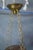 Antique Victorian Brass Ruffled Glass 4 Light Parlor Pendant Light Chandelier For Sale - Image 6 of 13