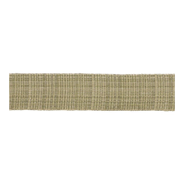SAMPLE - Schumacher Tweed Tape Medium In Leaf For Sale