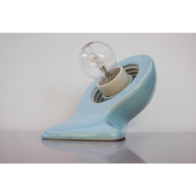 Large Mid-Century Modern Pale Blue Bathroom Sconce from Ifö For Sale - Image 6 of 15