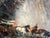 Textile 19th Century Christian Adolph Schroeder Oil on Canvas of Carriage or Sleigh Pulled by Horses For Sale - Image 7 of 8