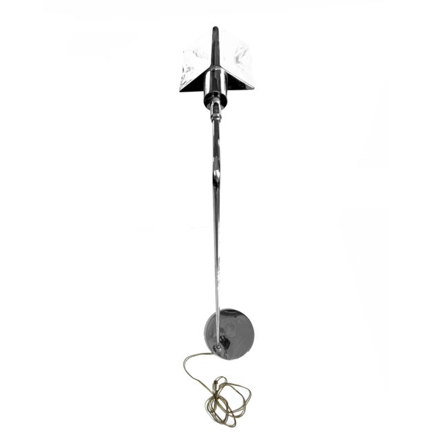 Mid-Century Modern Vintage Mid-Century Modern Chrome Floor Lamp For Sale - Image 3 of 3