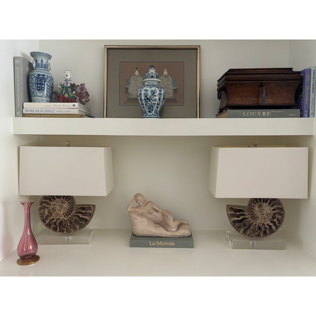 Mid-Century Modern Mid-20th Century Rainbow Art Glass Cranberry Pink Vase With Gilt Base For Sale - Image 3 of 13