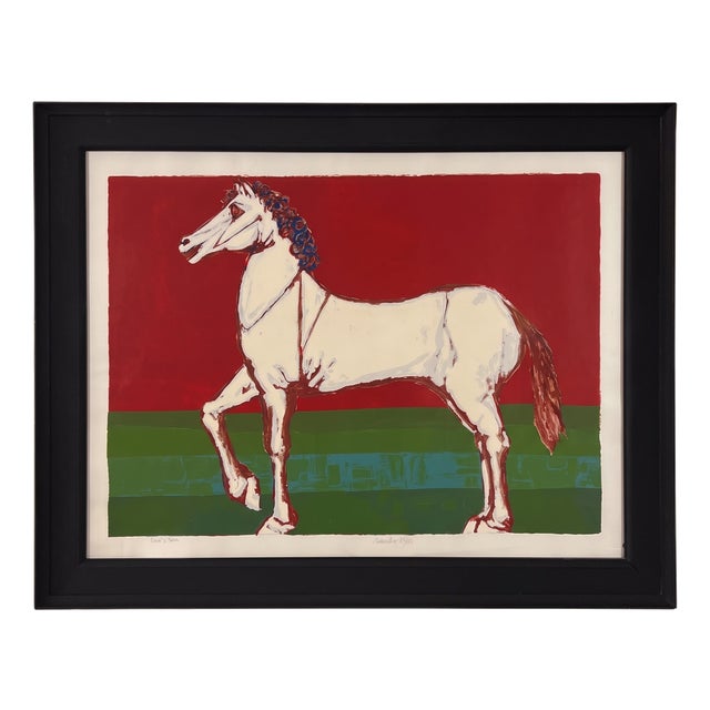 Saulo, a Horse, 1970, Lithograph, Framed For Sale
