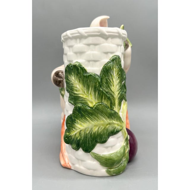 Fitz and Floyd “Percy the Pig” Ceramic Utensil Holder – Early 2000s Whimsical Kitchen Decor For Sale - Image 10 of 11