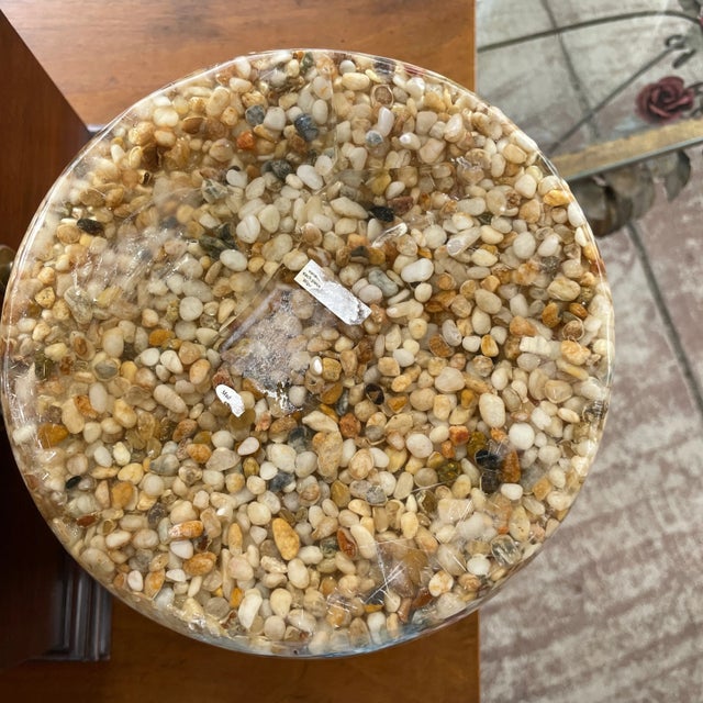Mid Century Pebble Resin Wastebasket For Sale In Dallas - Image 6 of 6