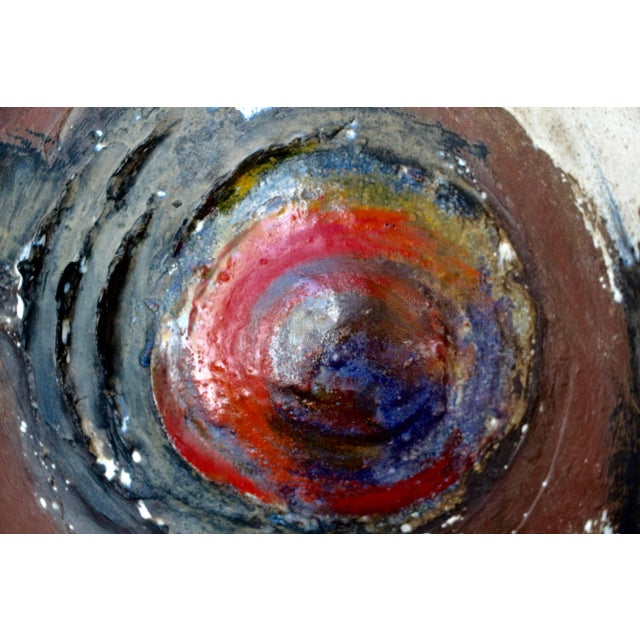 An absolute stunning and large-scale stoneware sculpture with great color and form. Signature is a bit illegible but last...