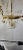 Vintage 1990s Neoclassical Brass & Crystal Bell-Jar Pendant Chandelier For Sale - Image 4 of 12
