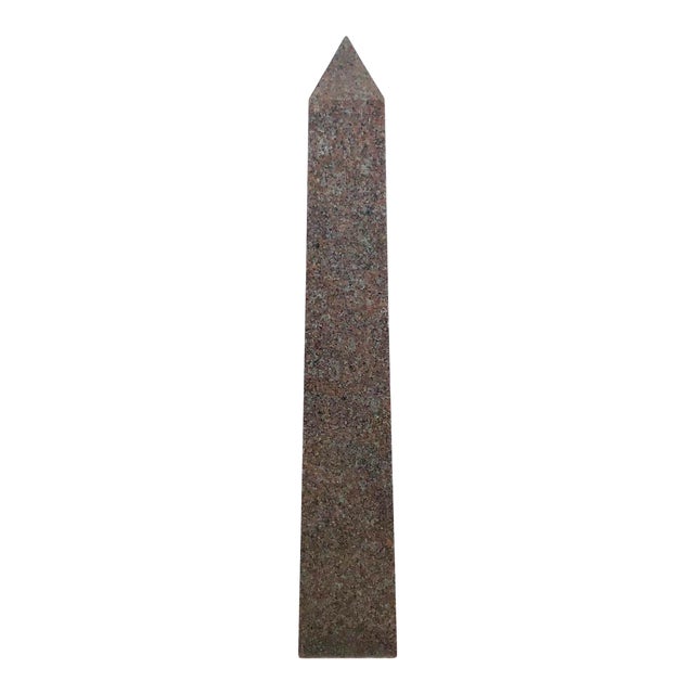 1880 Antique Red Granite Obelisk Egypt Chairish