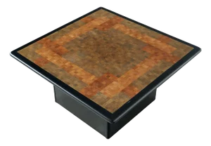 End-Grain Mosaic Coffee Table by Rolf Middelboe & Gorm Lindum for Tranekaer, Denmark, 1980s