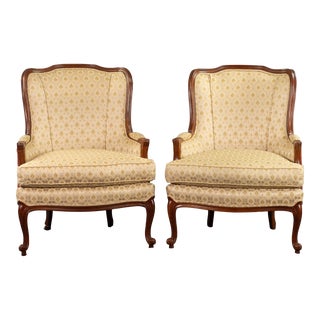 Set of 2 Ethan Allen Camille French Provincial Arm Chairs For Sale