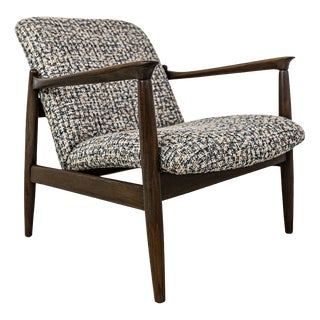 Mid-Century Modern Lounge Chair by Edmund Homa for GFM, Poland, 1960s For Sale