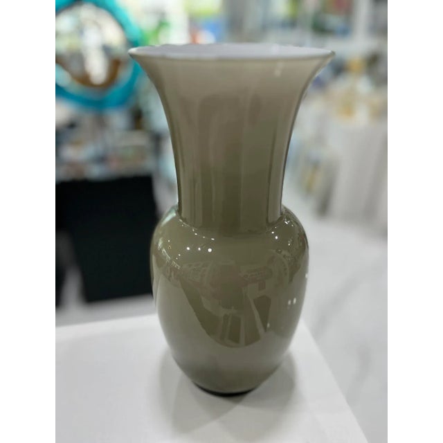 Now half-priced at $445! Venini has several designs that they are famous for and the Opalino is one of them. Classic...