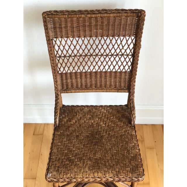 Vintage Rattan Chair by R. Wengler, Copenhagen For Sale - Image 12 of 13