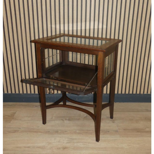 Art Nouveau Tea or Bar Cabinet with Glass, 1890s For Sale - Image 13 of 13