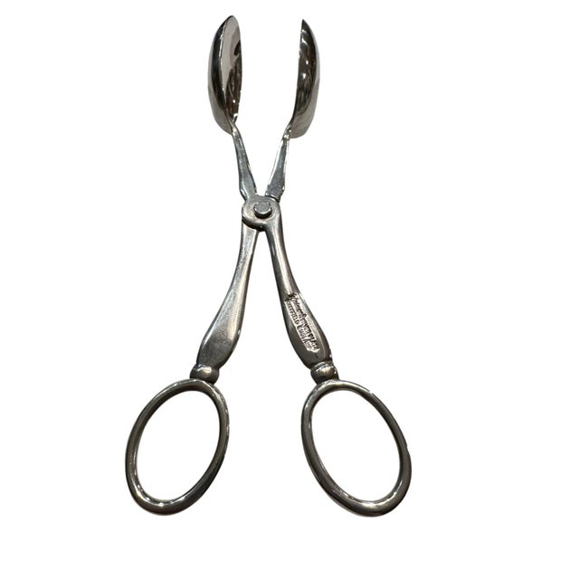Vintage Raimond Sheffield England Silver Plate Serving Tongs For Sale - Image 9 of 10