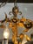 Hollywood Regency Vintage 1960s Italian Mid Century Hollywood Regency Six Light Gilt Floral Chandelier For Sale - Image 3 of 13