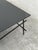 Metal Minimalist Black Glass Coffee Table with Industrial Metal Base For Sale - Image 7 of 11