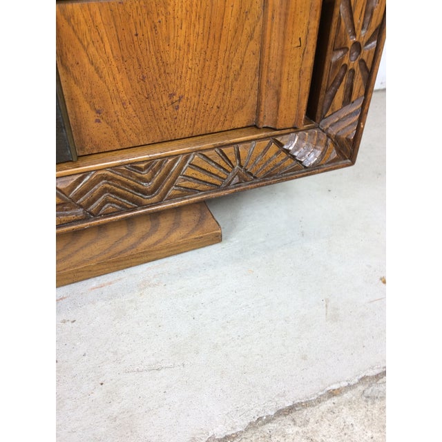 Mid Century Modern Lowboy Dresser With Mirror For Sale - Image 14 of 18