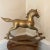 Vintage Large Brass Rocking Horse Sculpture For Sale - Image 10 of 12