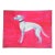 Greyhound on Raspberry English Traditional Original Painting by Cleo Plowden For Sale