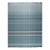 8x10 Opulent Majestic Blue Geometric Modern Flatweave Wool Carpet Rug For Sale