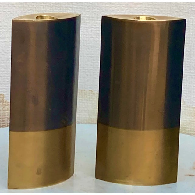 Michael Aram Signed Original Vintage Michael Aram Candlesticks Vases - a Pair For Sale - Image 4 of 12