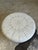 1980s Vintage Oversized White Leather Moroccan Pouf Ottoman For Sale - Image 5 of 5