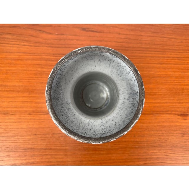 Gray Mid-Century East German GDR Studio Pottery Vase by Erhard Goschala, 1960s For Sale - Image 8 of 15