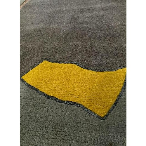 Contemporary Vintage French Hand-Tufted Wool Rug, 1980s For Sale - Image 3 of 11