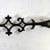 Gothic Late 19th Century Antique Cast Iron Lightning Rod Arrow With Green Glass Tail For Sale - Image 3 of 12