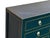 Black 47" Black Wood Grain Pattern 6 Drawers Console Side Altar Table For Sale - Image 8 of 12