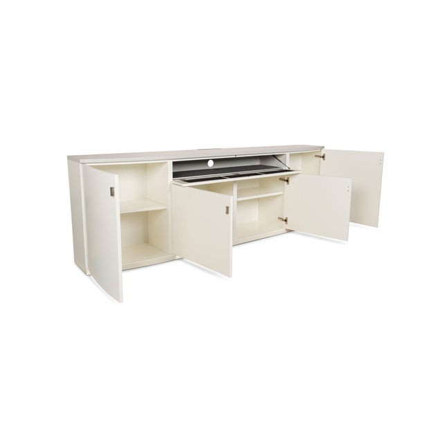 Kira Wooden Sideboard in White-Grey from Musterring For Sale - Image 4 of 13
